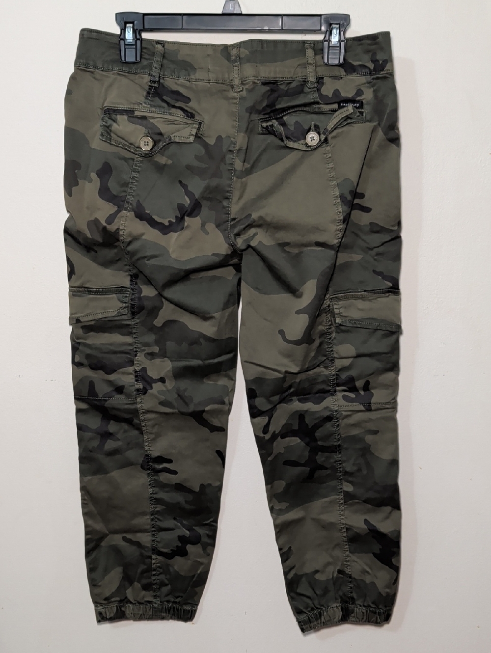 Sanctuary Standard Surplus Camo Cargo Pants Joggers Olive Green Women Size 30" - Picture 5 of 8